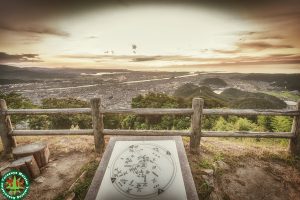 鳥取城跡（久松山）を撮影しました　国指定史跡「史跡鳥取城跡附太閤ヶ平」